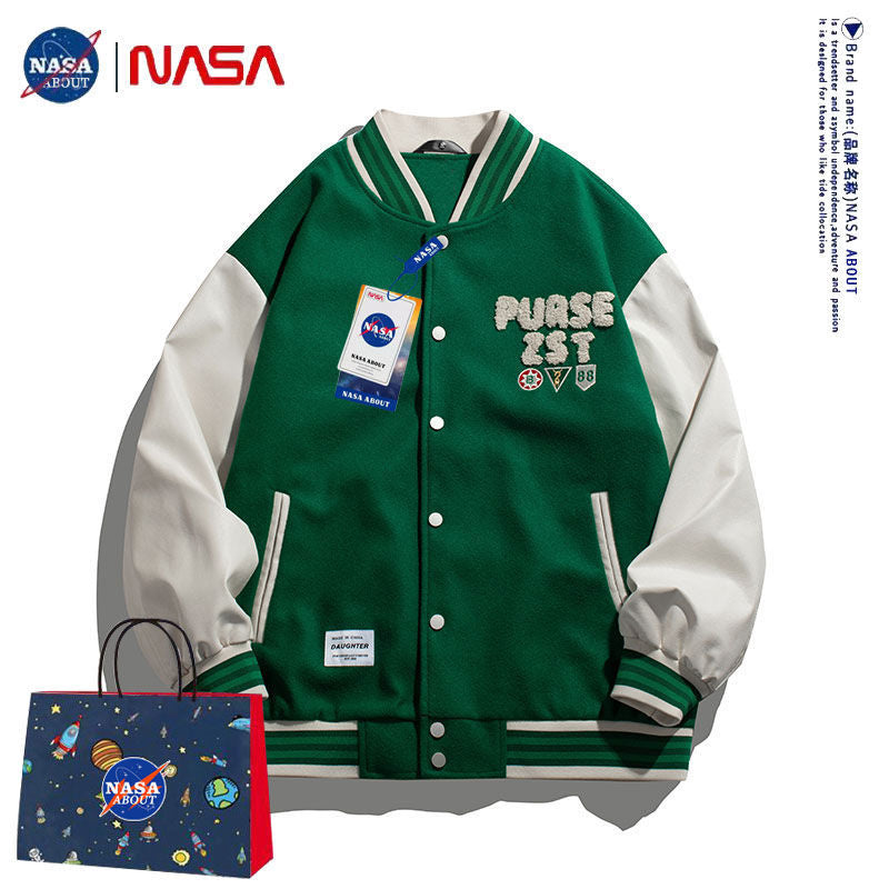 Nasa Jacket Loose All-Matching Jacket Men's Autumn Couple Coat