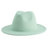 Walter White Fedora Jazz Top Hat Vintage Woolen Hat Embroidered Logo Felt Hat