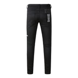 KSUBI Jeans Slim Fit Casual Stretch Ripped Jeans