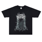 Rock Star T Shirt Woods of Settlement Band Washed Distressed T-shirt