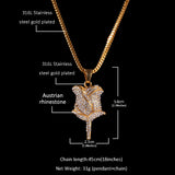 Jewelry Diamond Rose Fashion Necklace Royalty St. Valentine's