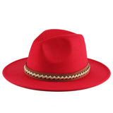Walter White Fedora Men's and Women's Autumn and Winter Felt Hat Fur Felt Hat British Fashion Casual