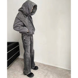 Unisex Jeans autumn and winter washed baggy jeans