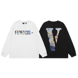 Vlone Sweatshirts Autumn and Winter Monet Oil Painting Crew Neck Pullover