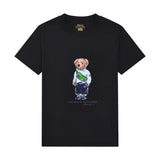 Tommy T Shirts Ruff Bear Loose-Fitting Casual round-Neck Short Sleeve Digital Printed T-shirt