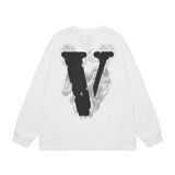 Vlone Sweatshirts Autumn and Winter Fog Big V Letter