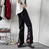 Unisex Jeans Old Jeans Vibe High Street Loose Straight Pants Washed