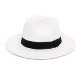 Walter White Fedora Fedora Hat Autumn and Winter Broad-Brimmed Hat Fashion Woolen Hat Men's and Women's Cashmere Felt Cap