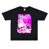 Rock Star T Shirt Personalized Printed Crew Neck T-shirt Short Sleeves Loose Cotton