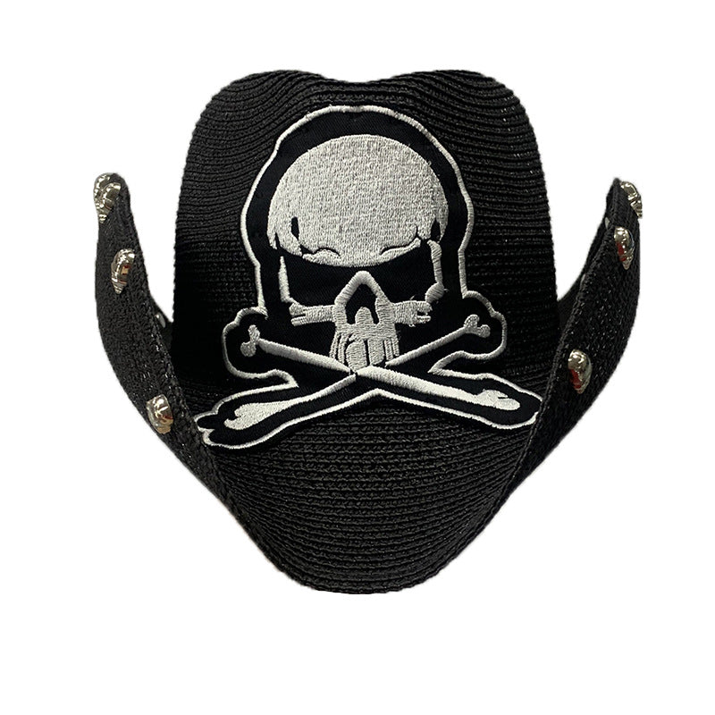 Walter White Fedora Cowboy Hat Skull Men's and Women's Holiday Hat Straw Hat