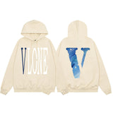 Vlone Hoodie Autumn/Winter Phantom Big V Letter Hooded