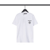 CHH Chrome Heart T Shirts Sanskrit Cross Horseshoe Letter Flower Short Sleeve T-Shirt