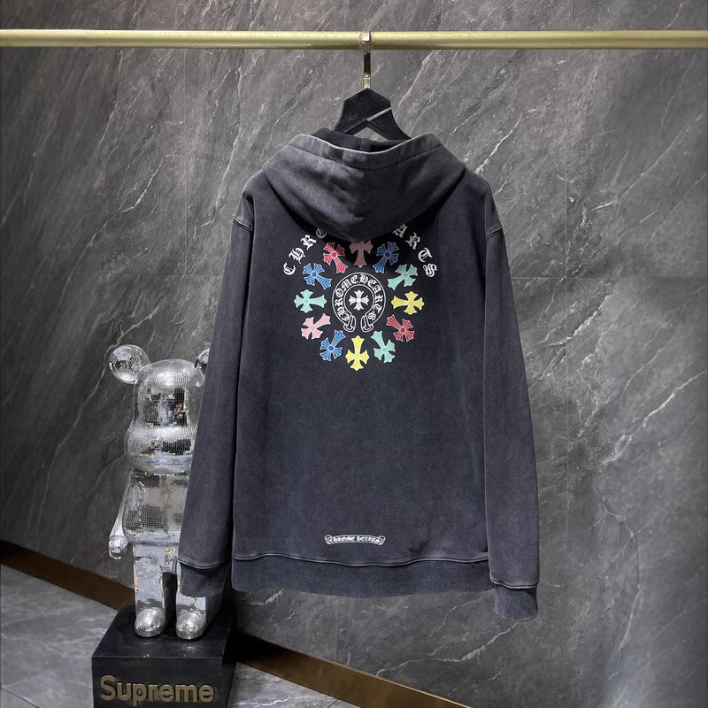 CHH Chrome Heart Hoodie Chrome Heart Chrome cotton terry zipper pullover hooded