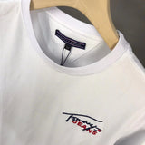 Tommy T Shirts Tommy Comfortable Cool Skin-Friendly Comfortable Embroidered Couple round Neck Short Sleeve T-shirt