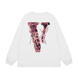 Vlone Sweatshirts Autumn/Winter Cartoon Alphabet Crew Neck Pullover