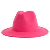 Walter White Fedora Jazz Top Hat Vintage Woolen Hat Embroidered Logo Felt Hat