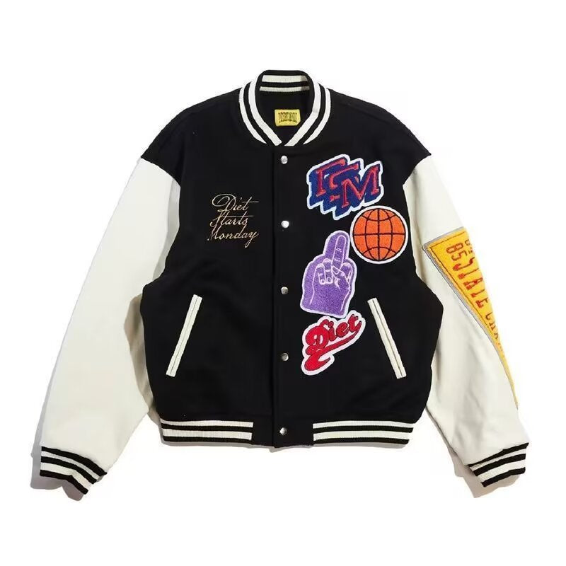 Unisex Baseball Jersey Fall/Winter Vintage Jacket