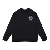CHH Chrome Heart Hoodie Double Layer Classic Horseshoe Overlay Graffiti Crew Neck Sweater