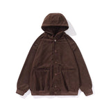 Unisex Baseball Jersey Cardigan Sweater Jacket Loose Jacket