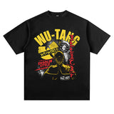 Hip Hop Rapper T Shirt Casual Loose Cartoon Short Sleeve