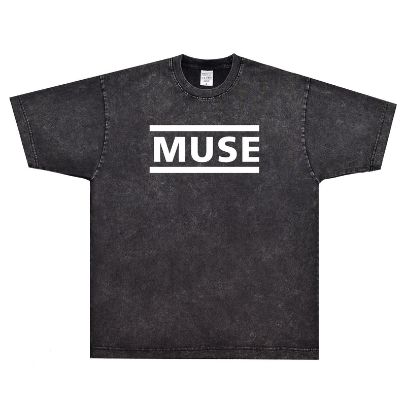 Rock Star T Shirt Muse Band Logo T-shirt Rock Band American Street Loose Printed Short Sleeve