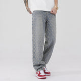 Unisex Jeans hiphop ins design sense jeans loose
