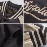Men's Baseball Jacket Men's Winter Loose Vintage Casual Coat Cotton-Padded Jacket