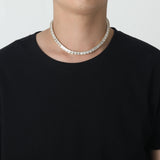 Zircon necklace ladder cubic zirconia tennis chain