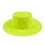 Walter White Fedora Flat Top Hat Fashion Knight Dome Woolen Hat Autumn and Winter Fur Felt Hat