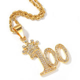 Jewelry Stainless Steel Plated Hip Hop Pendant Necklace rapper