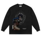 Hip Hop Rapper T Shirt Loose Printed Short Sleeve Men's Heavy T-shirt