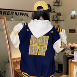 Unisex Baseball Jersey Embroidered Oversize Jacket