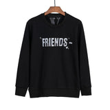 Vlone Sweatshirts Autumn/Winter Metal Big V Letter Crew Neck