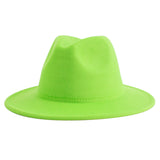 Walter White Fedora Jazz Top Hat Vintage Woolen Hat Embroidered Logo Felt Hat
