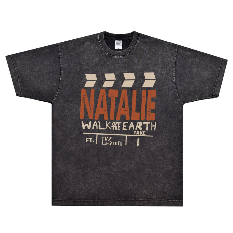 Rock Star T Shirt Walk off the Earth Natalie T-shirt Rock Band American Style Loose Short Sleeve