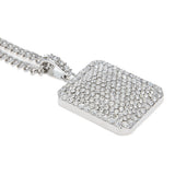 Jewelry Diamond Dog Tags Necklace Spectrum Dog Tags