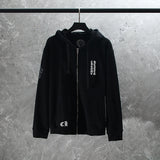 CHH Chrome Heart Hoodie Chrome Heart Sanskrit embroidered hooded zip-up sweater