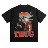 Hip Hop Rapper T Shirt Short Sleeve T-shirt Loose