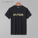 Tommy T Shirts Printed T-shirt Tommy Men's Short Sleeve Cotton round Neck Slim Fit