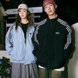 Unisex Baseball Jersey Couple Sports Reversible Jacket