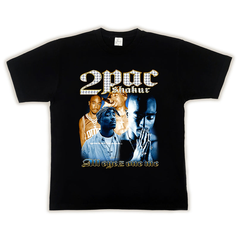 Hip Hop Rapper T Shirt Hip Hop Loose Heavy Short Sleeve T-shirt for Men and Women