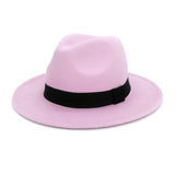 Walter White Fedora Fedora Hat Autumn and Winter Broad-Brimmed Hat Fashion Woolen Hat Men's and Women's Cashmere Felt Cap