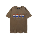 Trapstar T Shirts Trapstar Casual Letter Towel Embroidery Short Sleeve