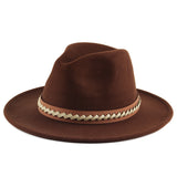 Walter White Fedora Men's and Women's Autumn and Winter Felt Hat Fur Felt Hat British Fashion Casual