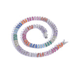 Zircon necklace colorful hoop tennis necklace