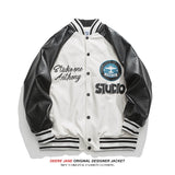 Men Baseball Jacket Spring Colorblock Baseball Uniform Male All-Matching Jacket