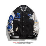 Men's Baseball Jacket Spring Stitching Baseball Jacket Men's Loose Jacket