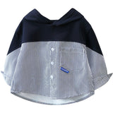 Boy Jacket Boy Shirt Coat Hooded Shirt Cool Handsome Baby Spring Clothing Top Fashion