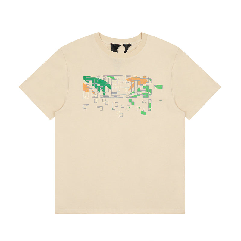 Vlone T Shirt Spring Summer Leaf Big V
