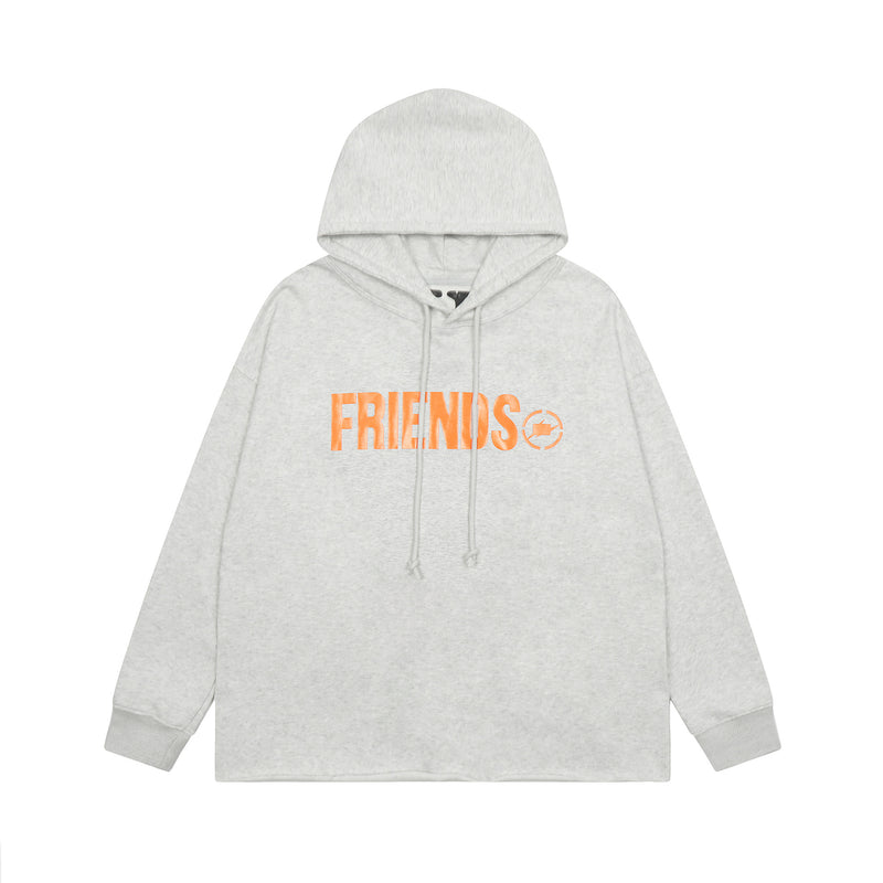 Vlone Hoodie Autumn and Winter Lightning Big V Letter